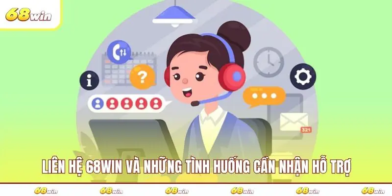 Liên hệ 68WIN và những tình huống cần nhận hỗ trợ